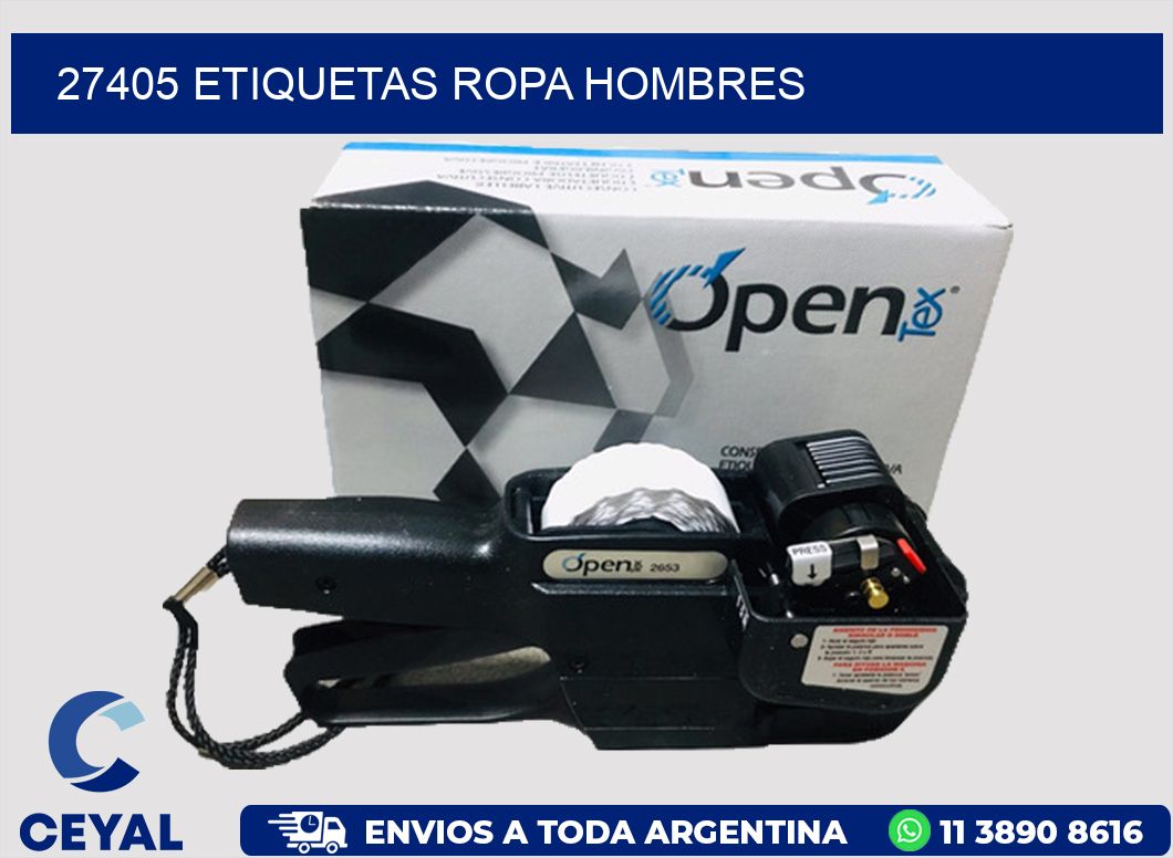 27405 Etiquetas ropa hombres