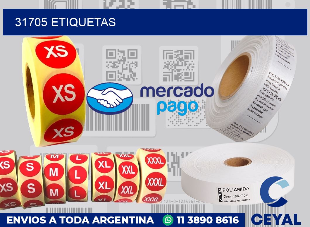 31705 etiquetas