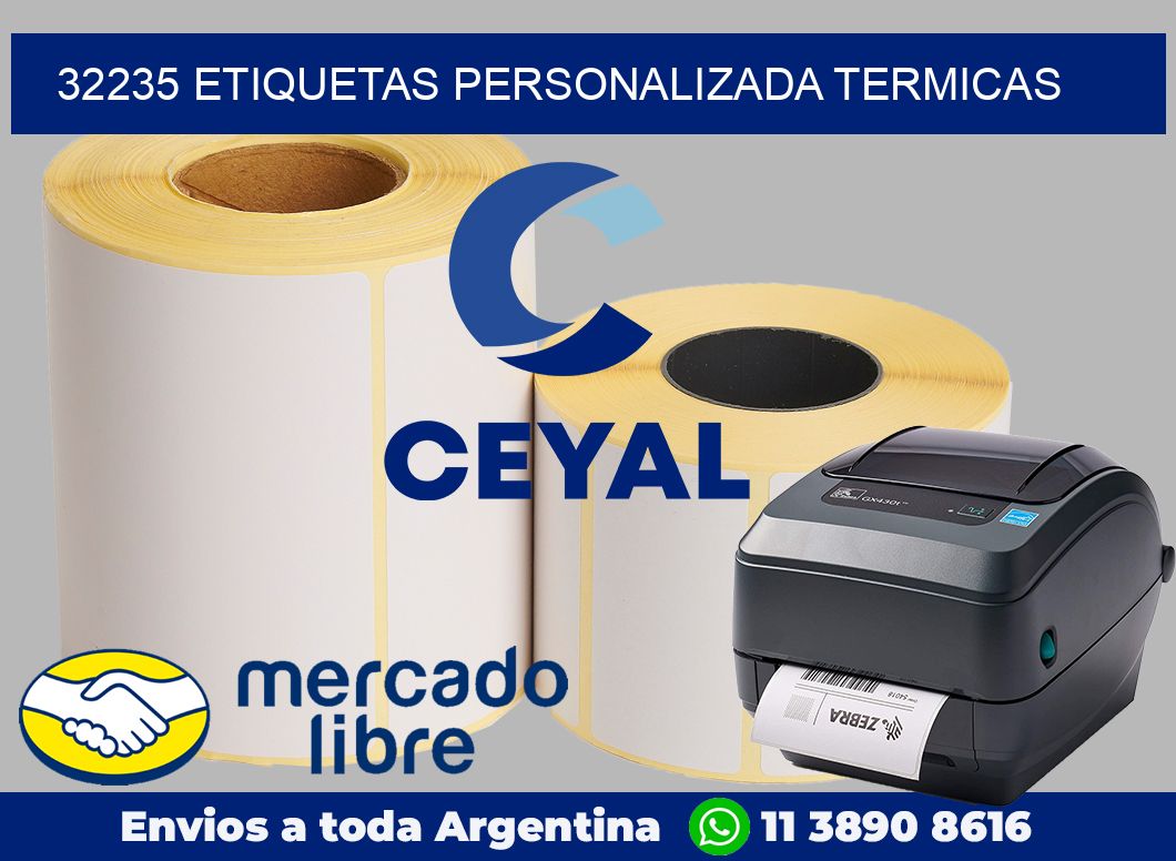 32235 etiquetas personalizada termicas