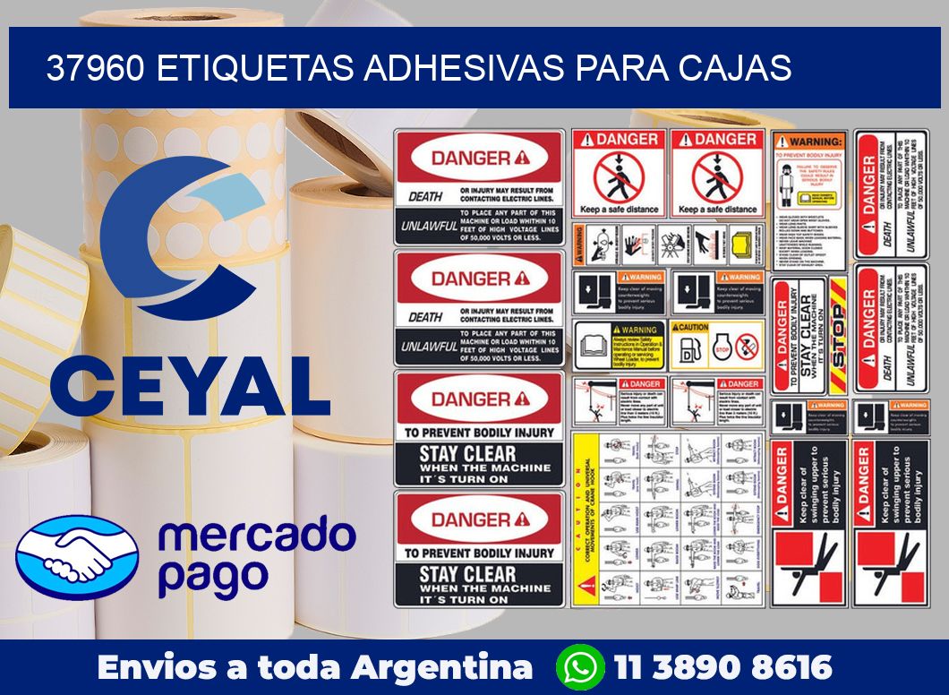 37960 etiquetas adhesivas para cajas