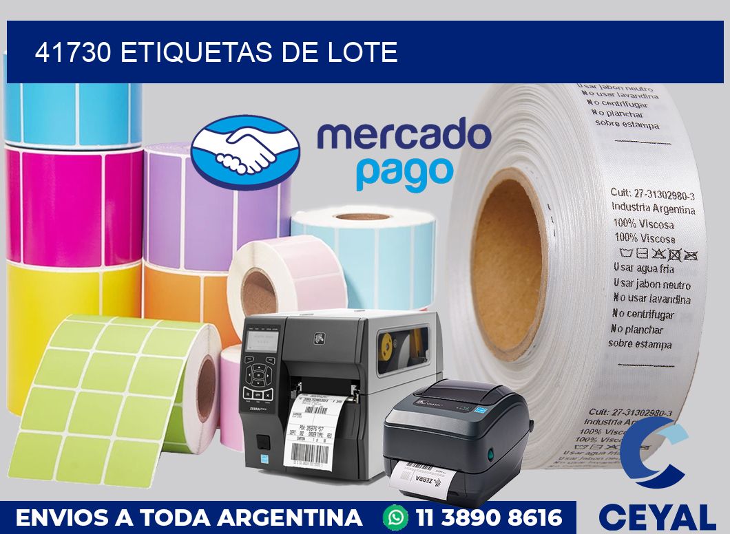41730 Etiquetas de lote
