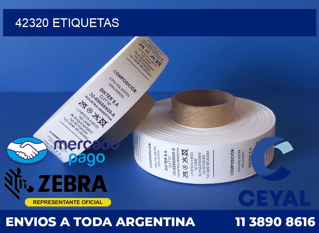 42320 etiquetas
