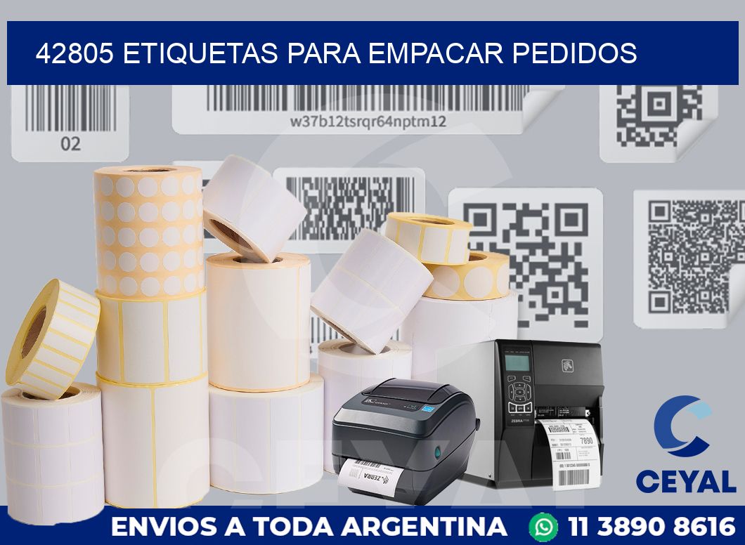 42805 Etiquetas para empacar pedidos