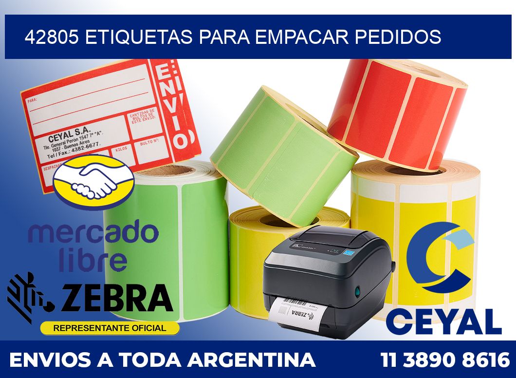 42805 Etiquetas para empacar pedidos