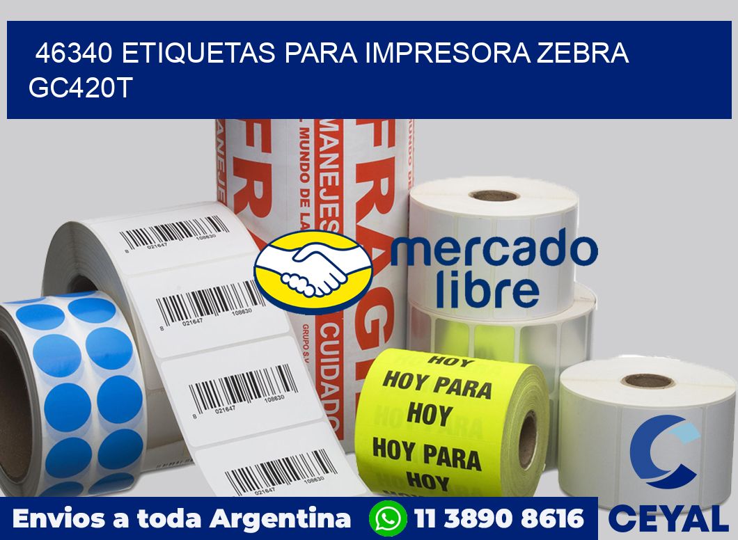 46340 etiquetas para impresora zebra GC420T