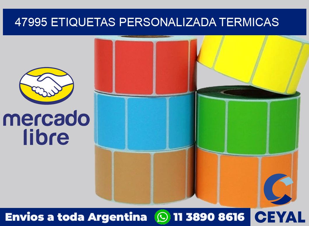 47995 etiquetas personalizada termicas