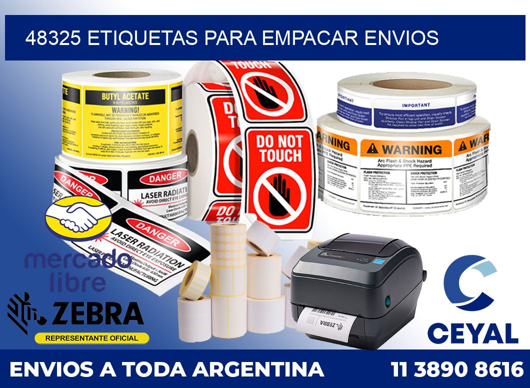 48325 Etiquetas para empacar envios