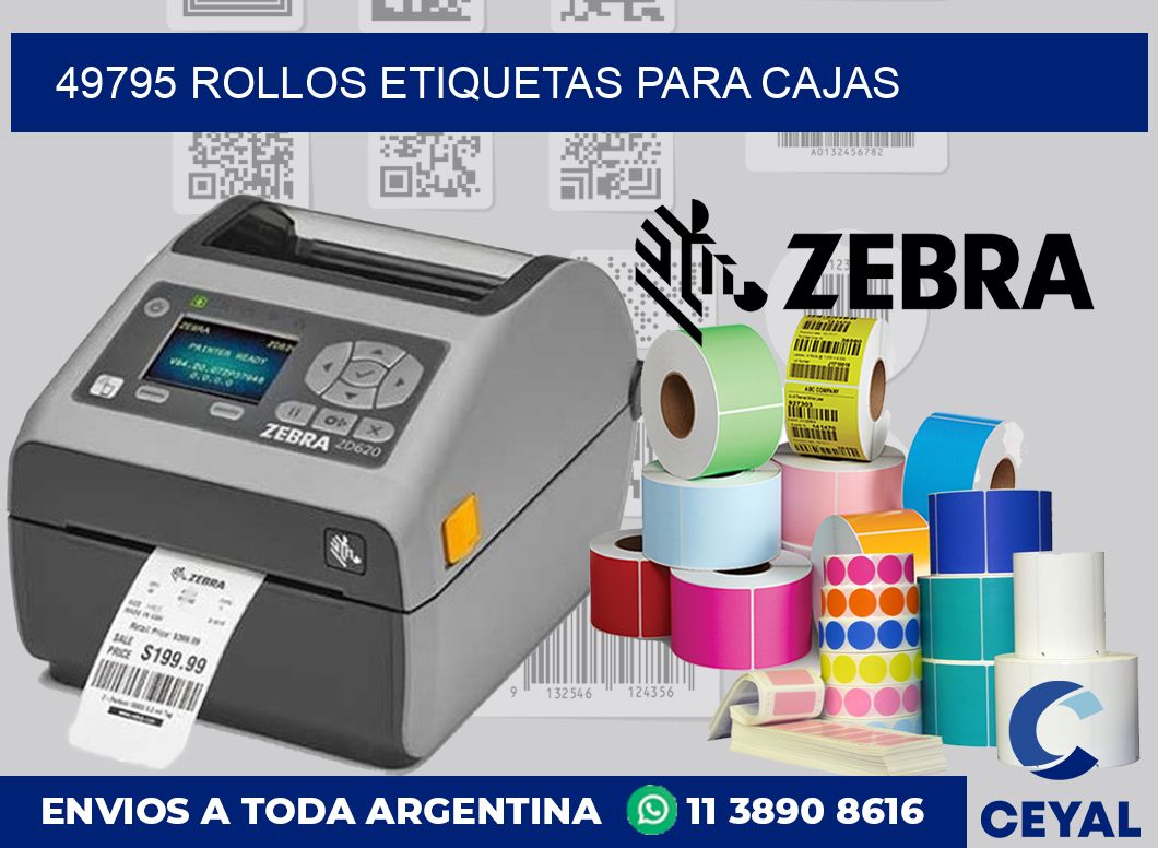 49795 rollos etiquetas para cajas