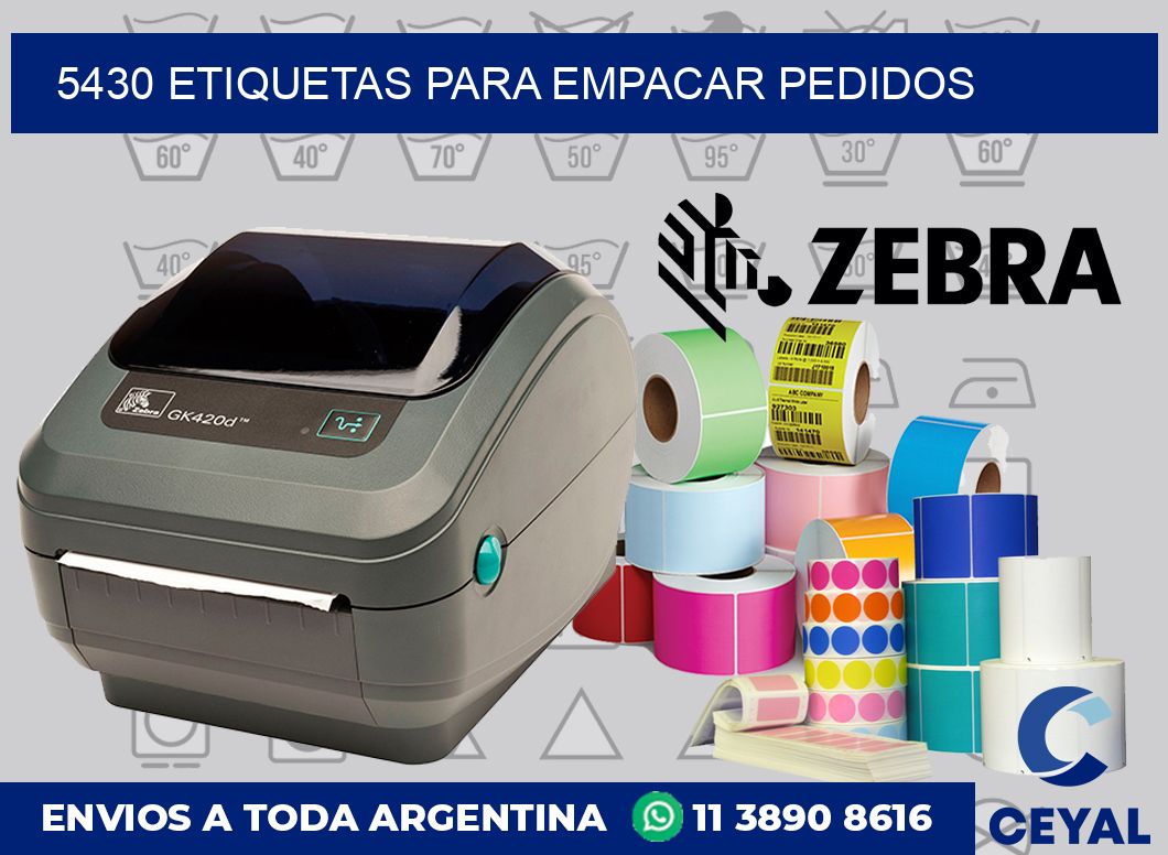 5430 etiquetas para empacar pedidos