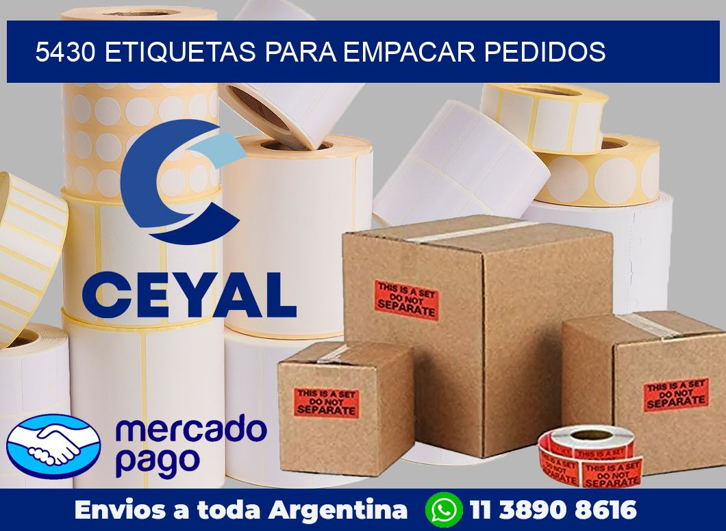5430 etiquetas para empacar pedidos