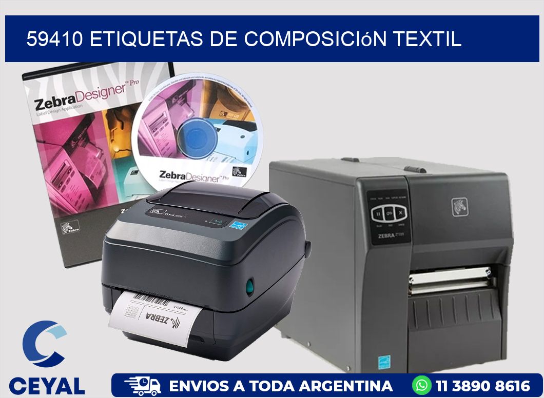 59410 Etiquetas de composición textil