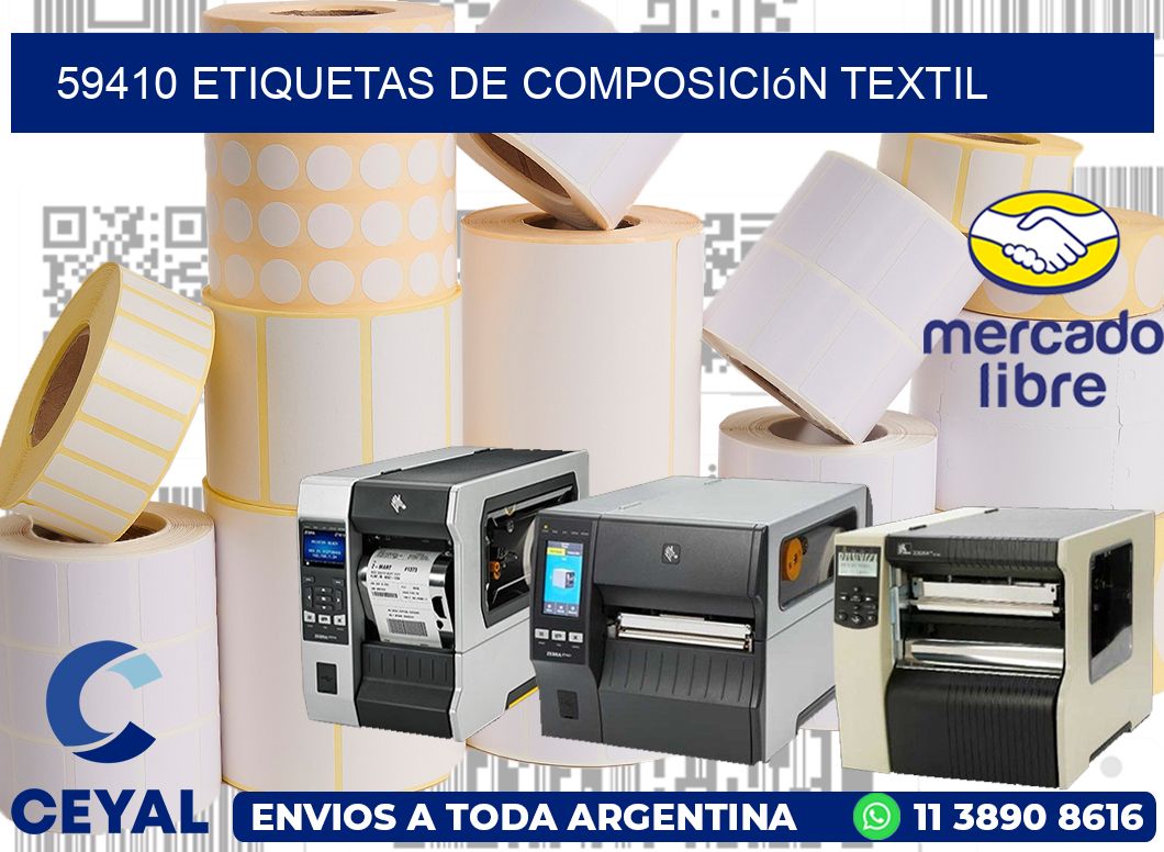 59410 Etiquetas de composición textil