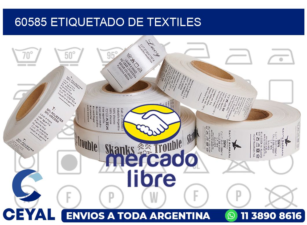 60585 Etiquetado de textiles