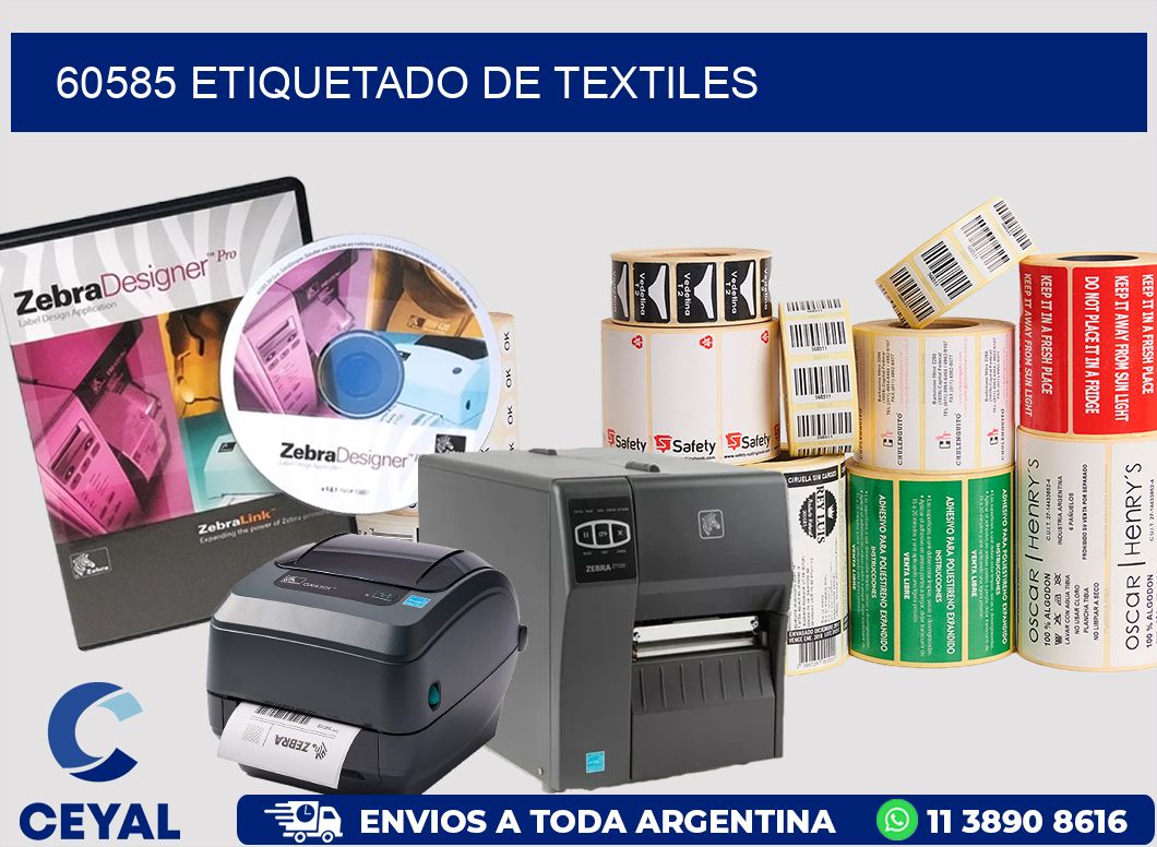 60585 Etiquetado de textiles