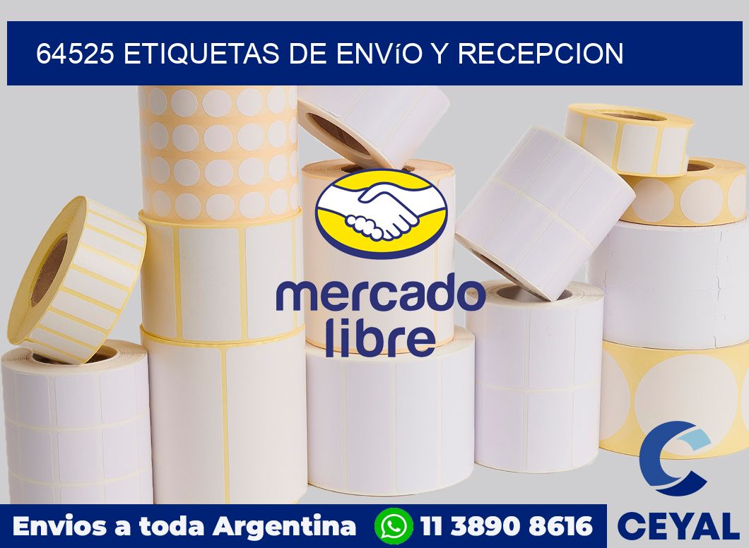 64525 Etiquetas de envío y recepcion