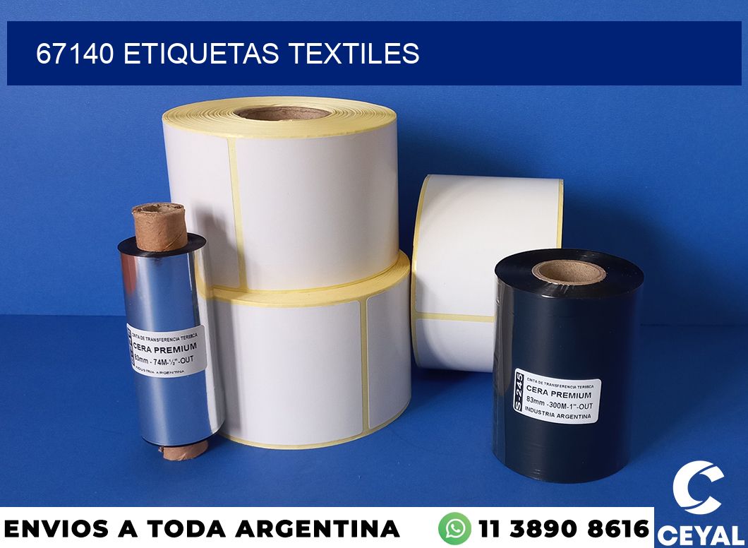 67140 etiquetas textiles