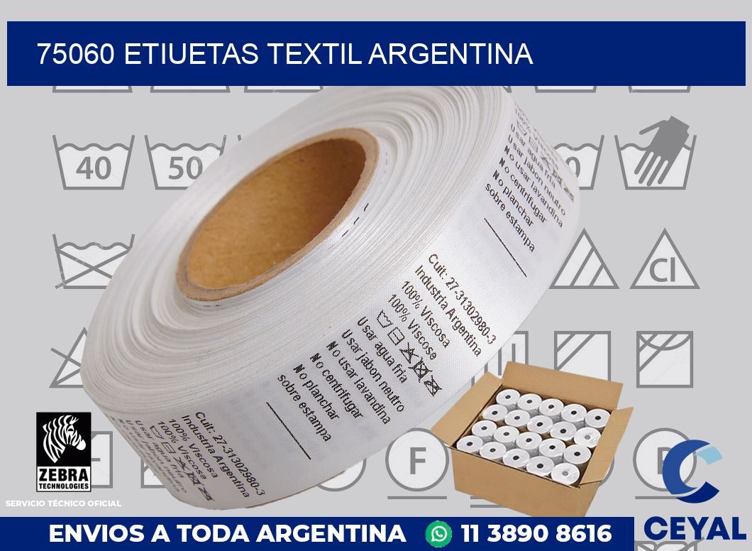 75060 etiuetas textil argentina