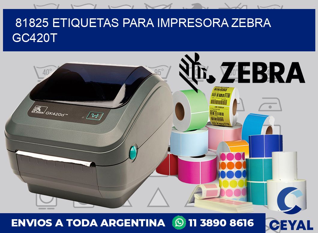 81825 etiquetas para impresora zebra GC420T
