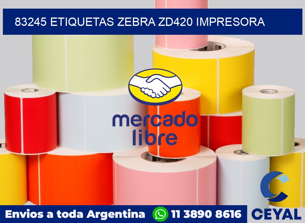 83245 etiquetas Zebra zd420 impresora
