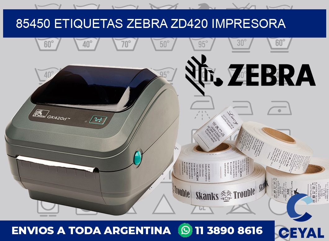 85450 etiquetas Zebra zd420 impresora