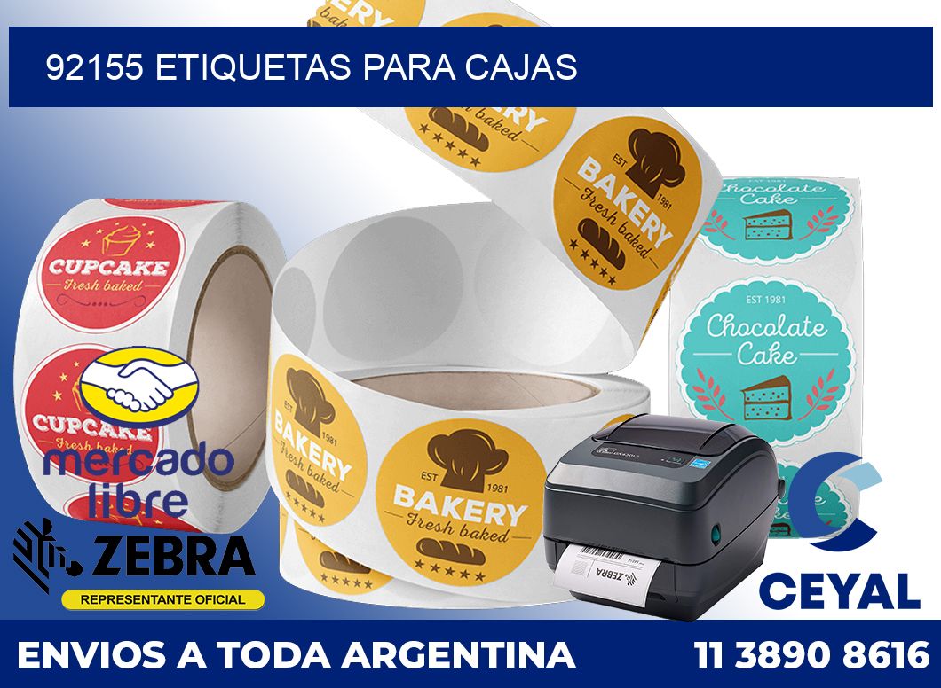 92155 Etiquetas para cajas