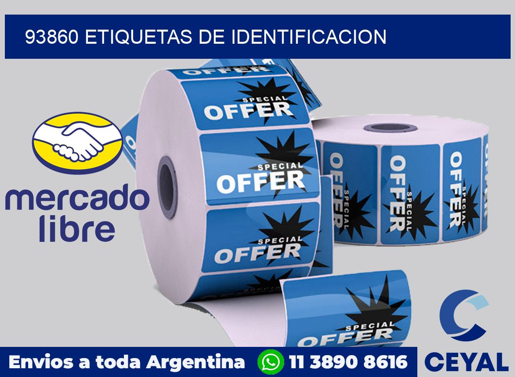 93860 Etiquetas de identificacion