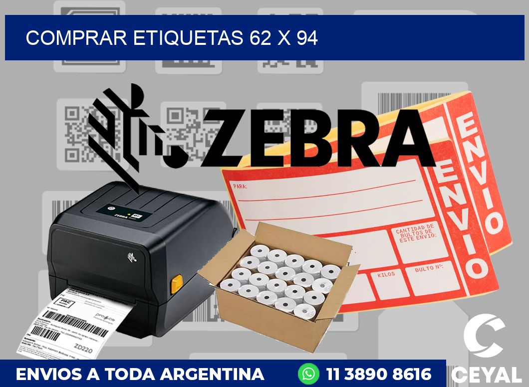 Comprar etiquetas 62 x 94
