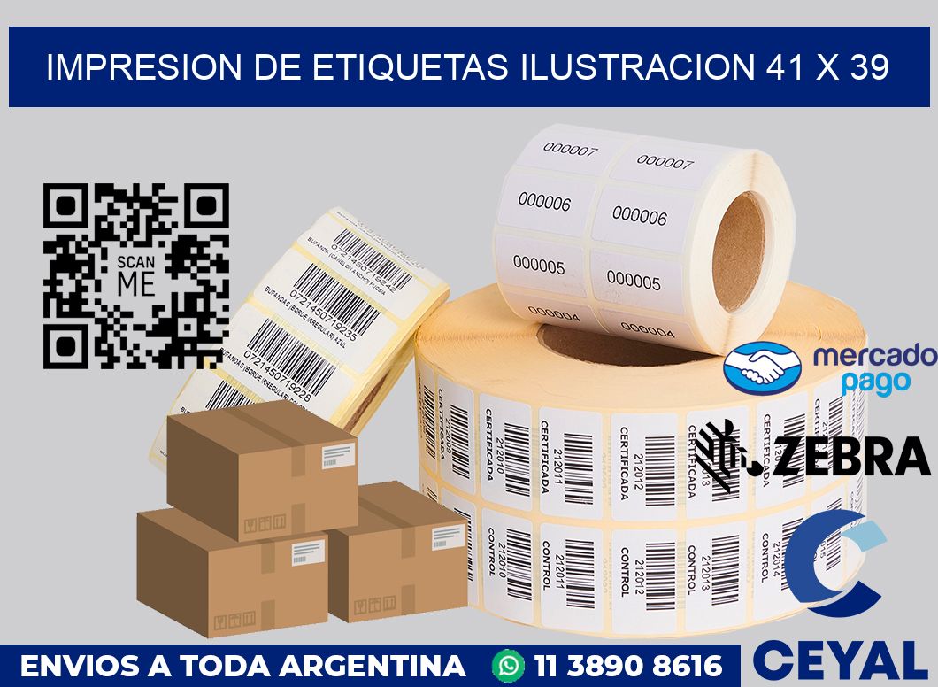 Impresion de etiquetas ilustracion 41 x 39