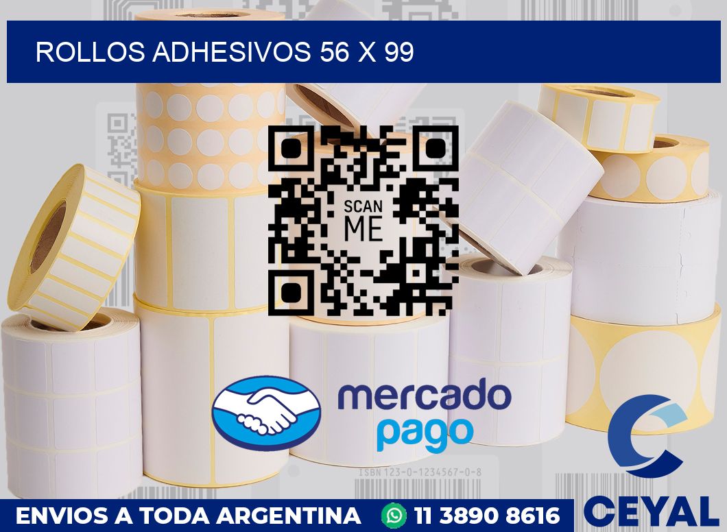 Rollos adhesivos 56 x 99