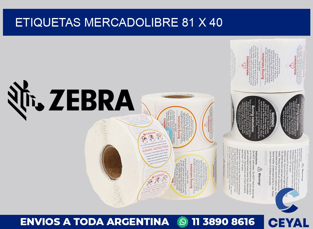 etiquetas mercadolibre 81 x 40