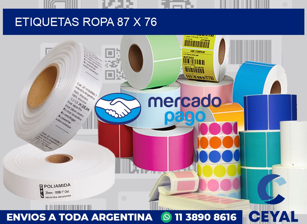 etiquetas ropa 87 x 76
