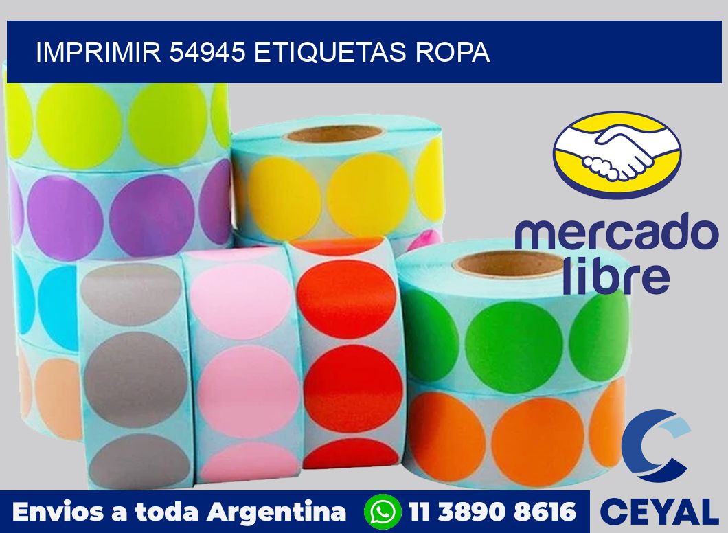 imprimir 54945 etiquetas ropa