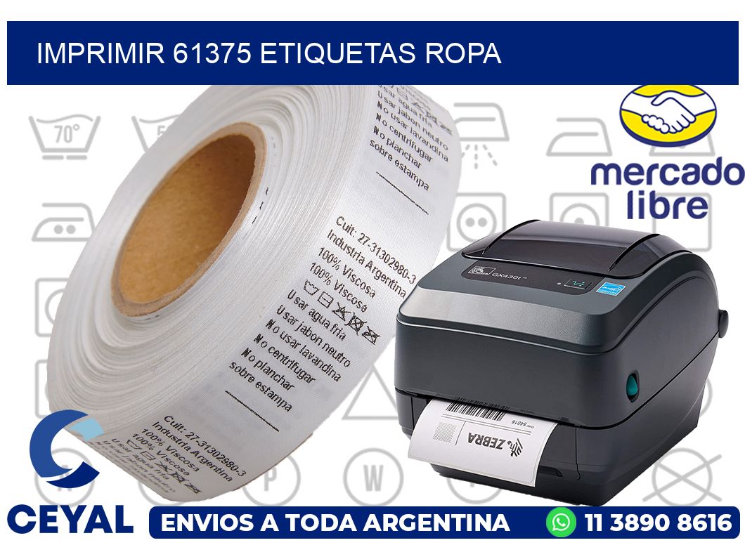 imprimir 61375 etiquetas ropa