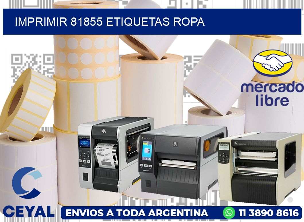 imprimir 81855 etiquetas ropa