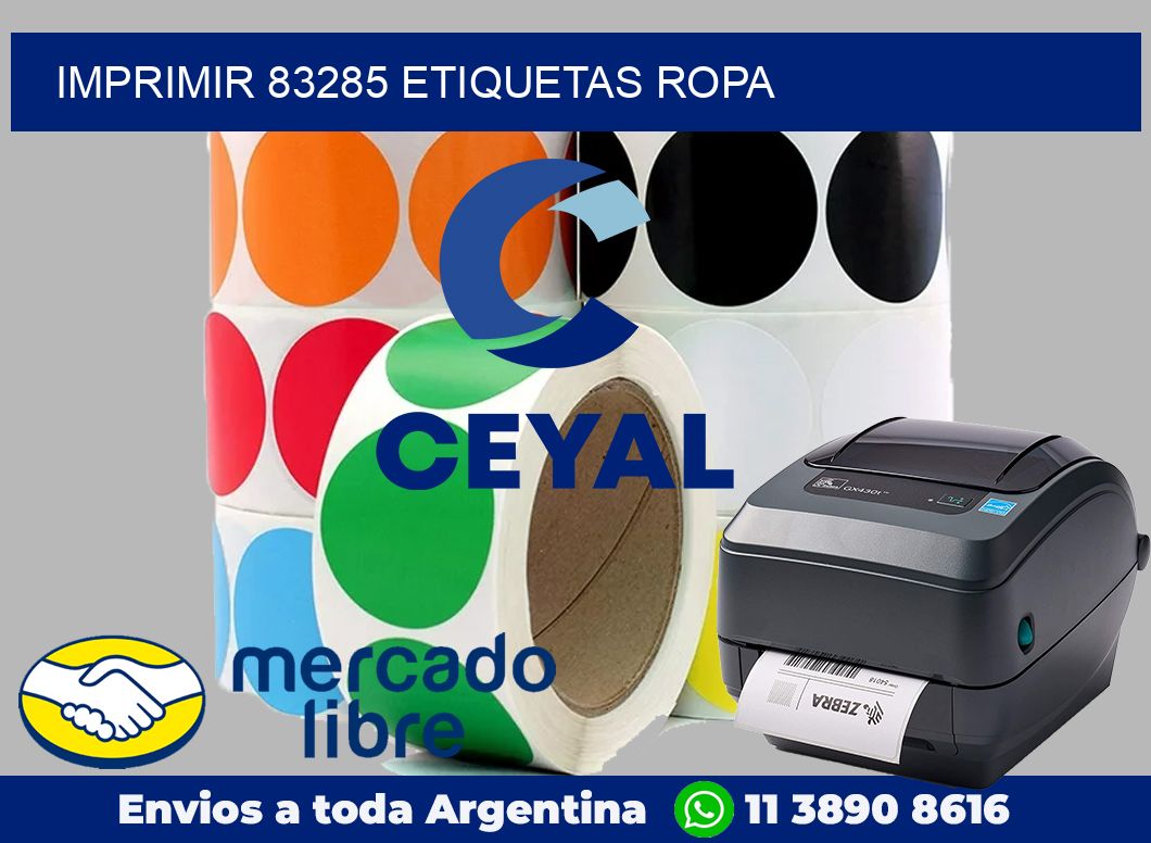 imprimir 83285 etiquetas ropa