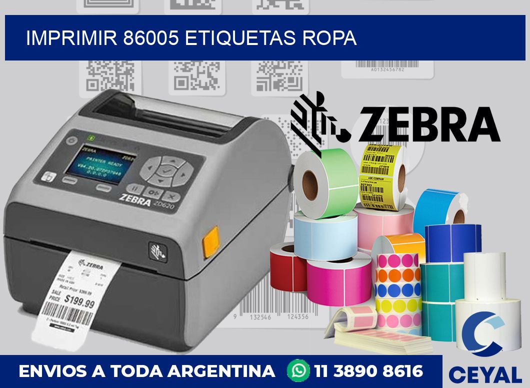 imprimir 86005 etiquetas ropa