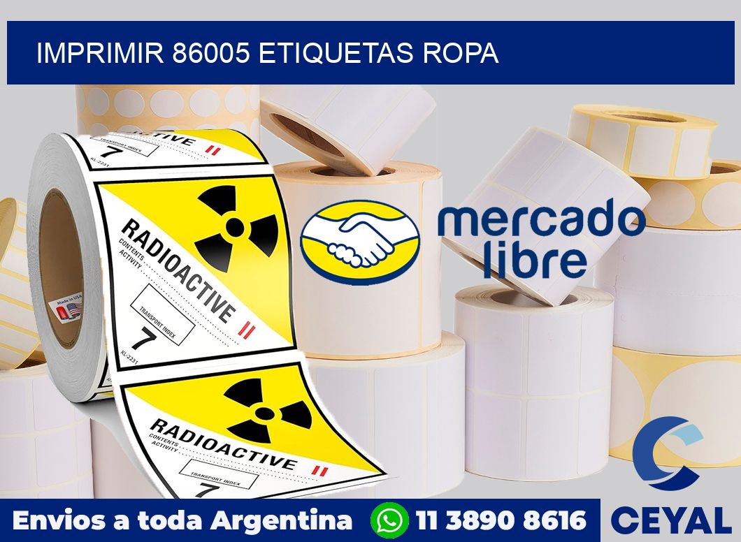 imprimir 86005 etiquetas ropa