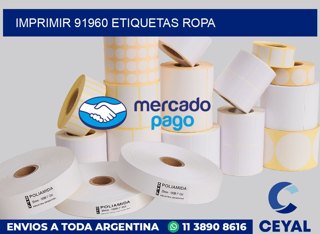imprimir 91960 etiquetas ropa