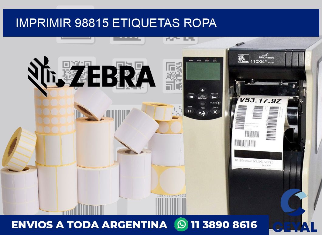 imprimir 98815 etiquetas ropa