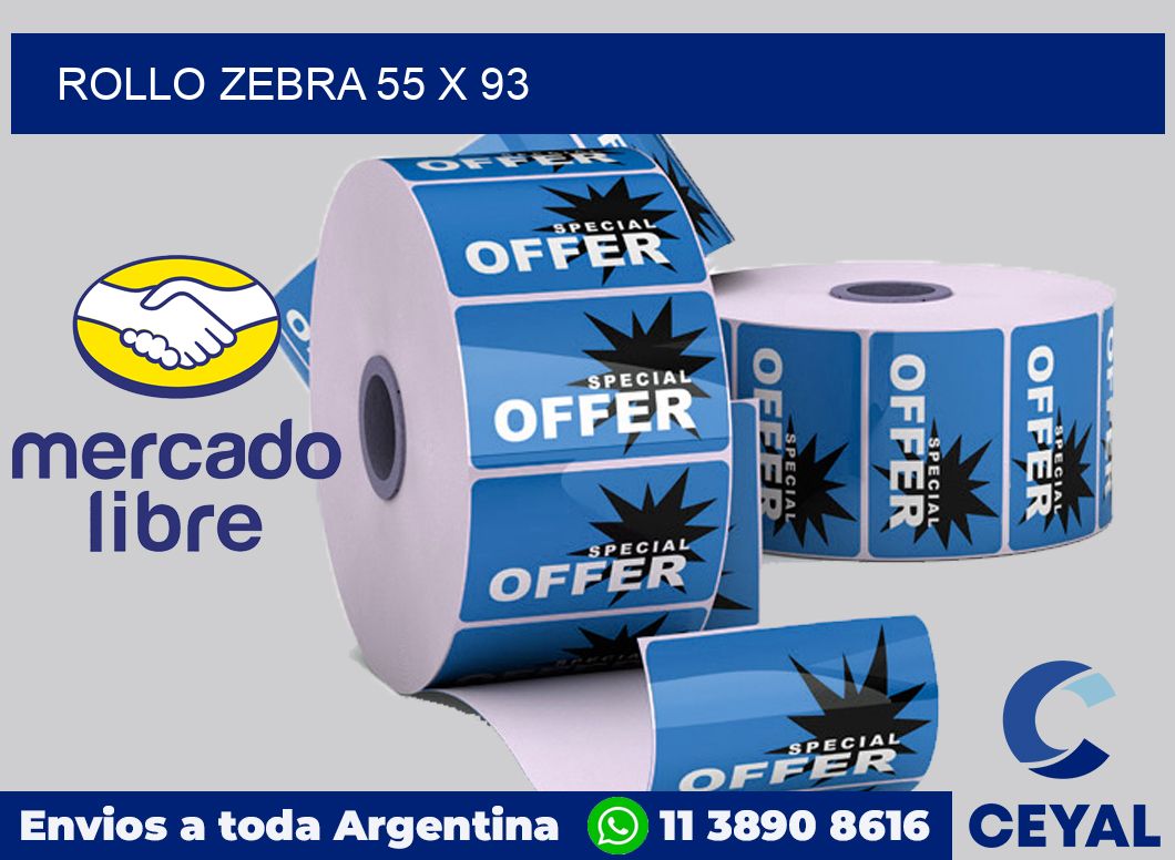 rollo zebra 55 x 93