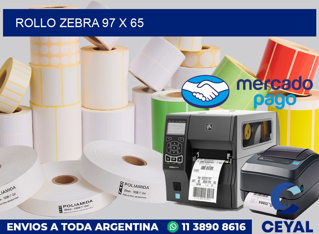 rollo zebra 97 x 65