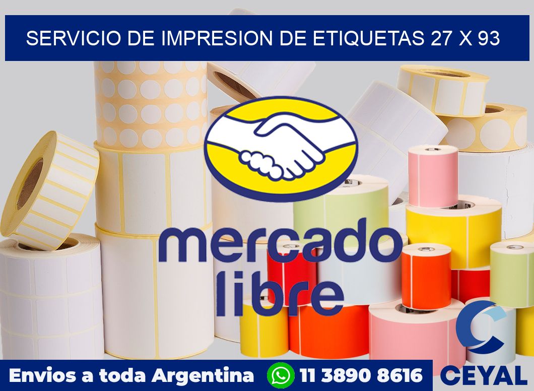 servicio de impresion de etiquetas 27 x 93