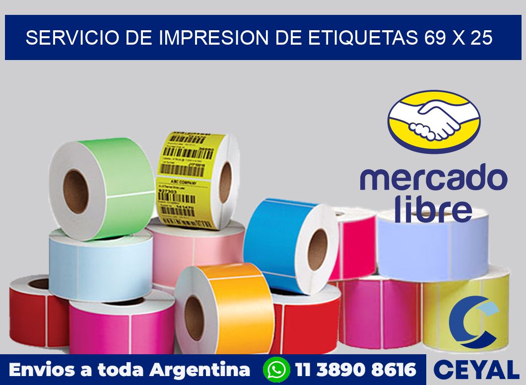 servicio de impresion de etiquetas 69 x 25