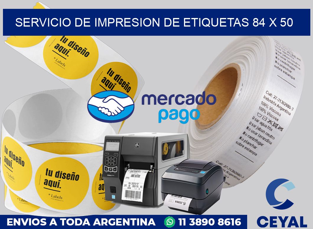 servicio de impresion de etiquetas 84 x 50
