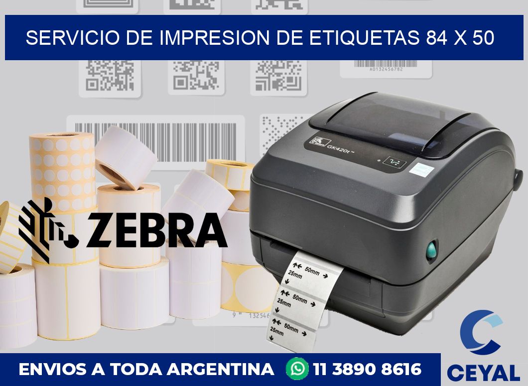 servicio de impresion de etiquetas 84 x 50