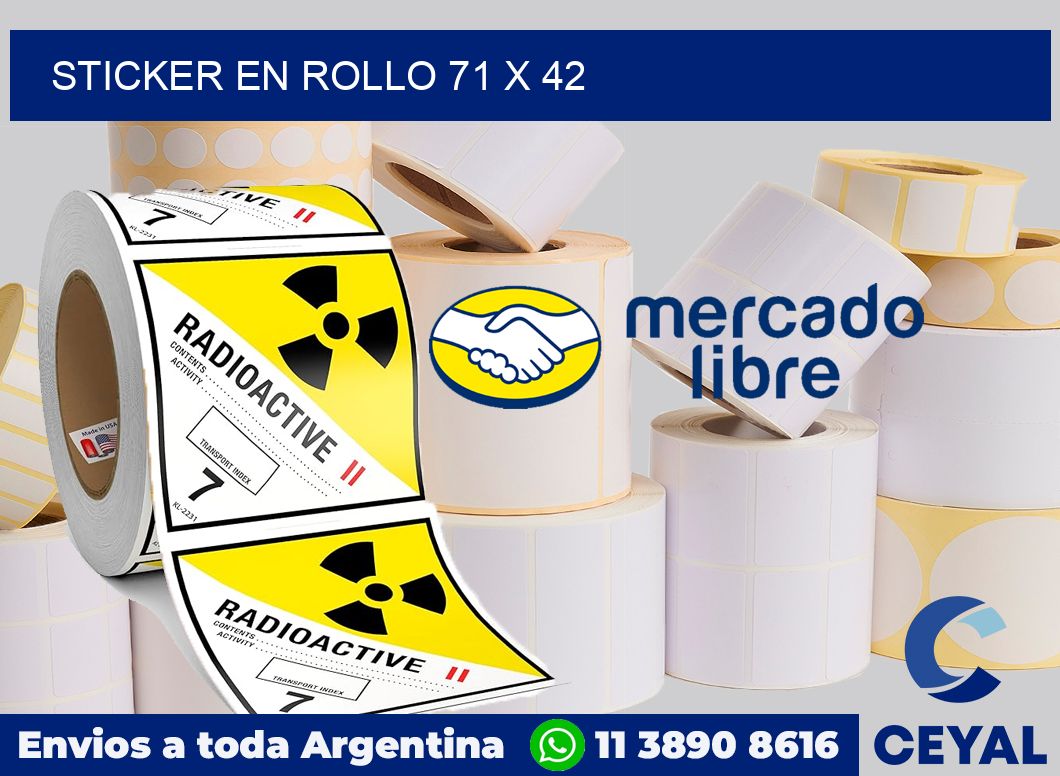 sticker en rollo 71 x 42
