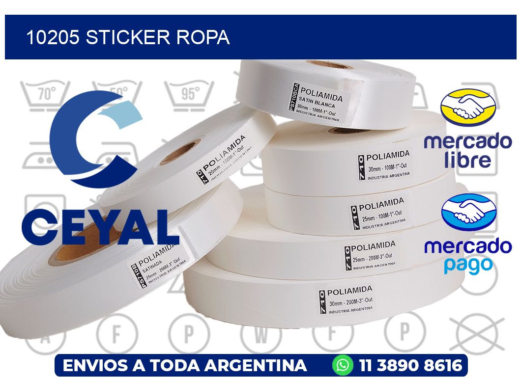 10205 STICKER ROPA