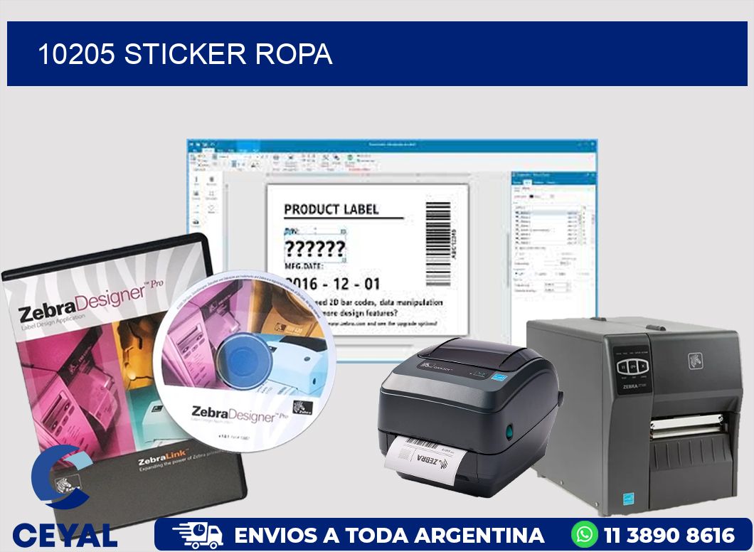 10205 STICKER ROPA