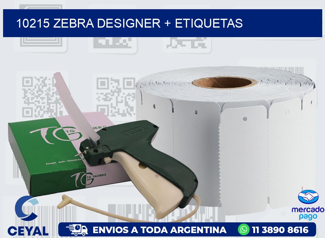 10215 ZEBRA DESIGNER + ETIQUETAS