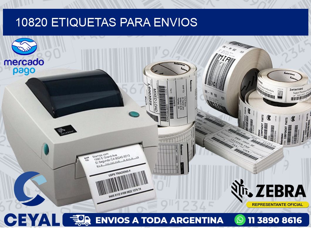 10820 ETIQUETAS PARA ENVIOS